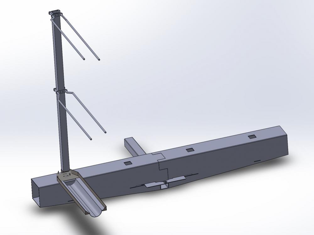 The universal rack with a surfboard modular attachment. 