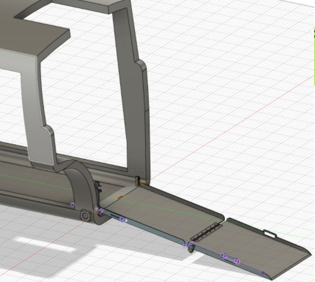 CAD of Wheelchair Accessible Power Ramp