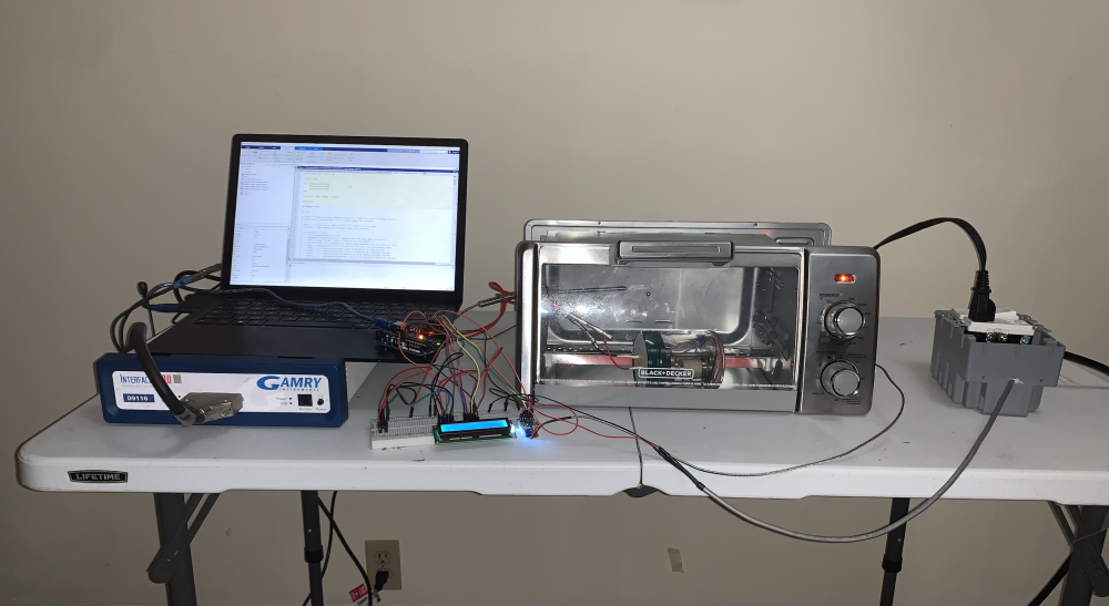 DIY Oven Setup with Arduino, GAMRY, and Electric Box