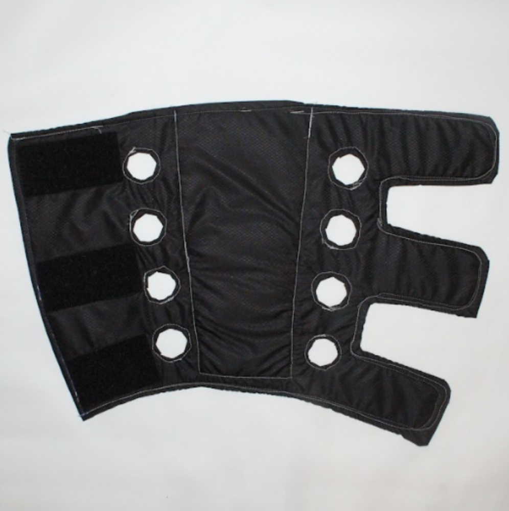 Non-waterproof garment on white background