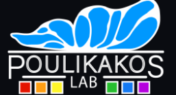 Lab logo for the Poulikakos Lab at UCSD.